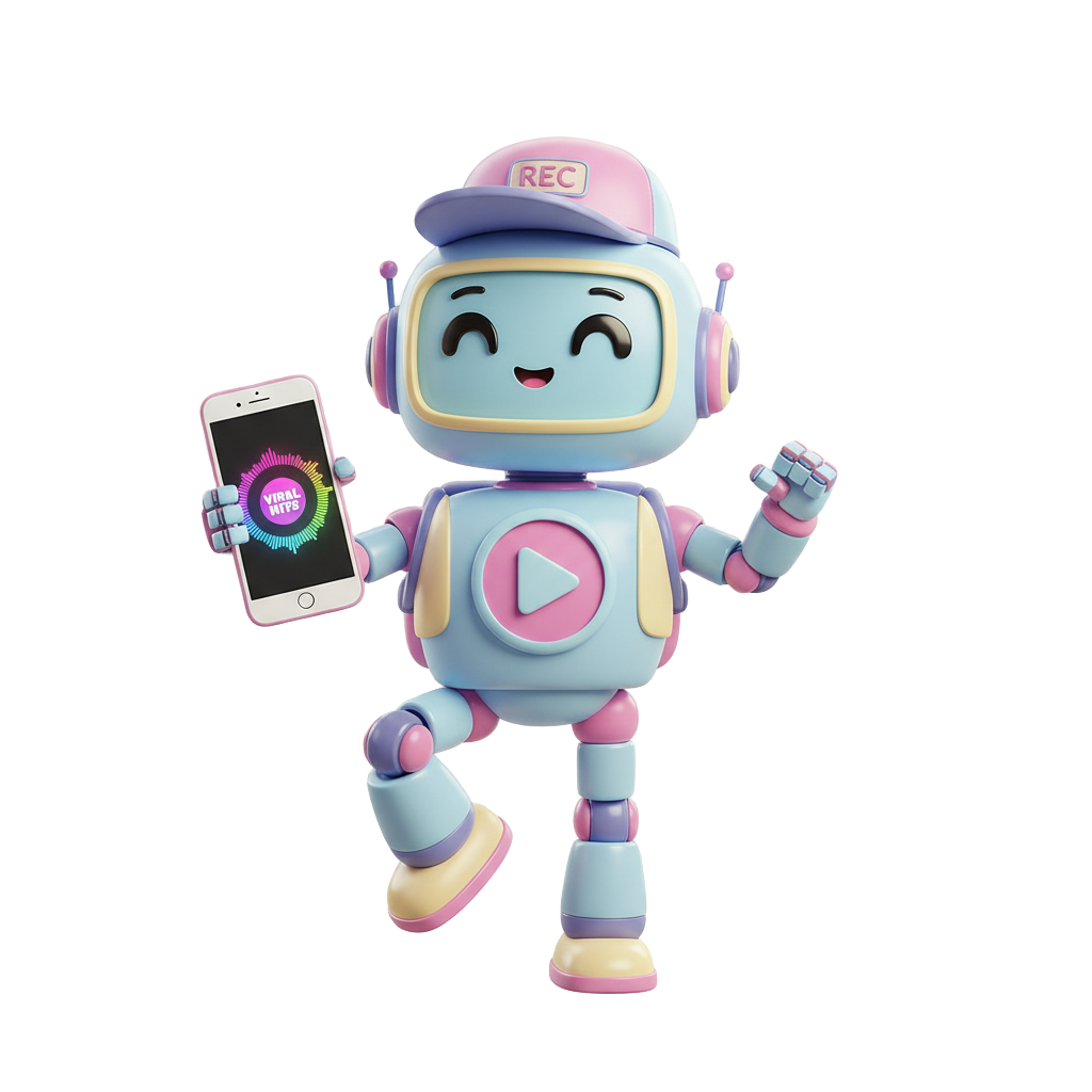 AudioMaker AI Short Form Creator Mascot